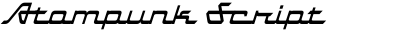 Atompunk Script Italic